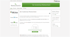 Desktop Screenshot of markencheck24.com