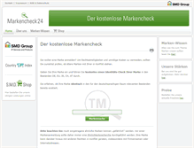 Tablet Screenshot of markencheck24.com
